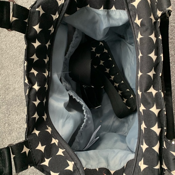 JJ Cole Diaper Bag Black / Ivory - Picture 3 of 7
